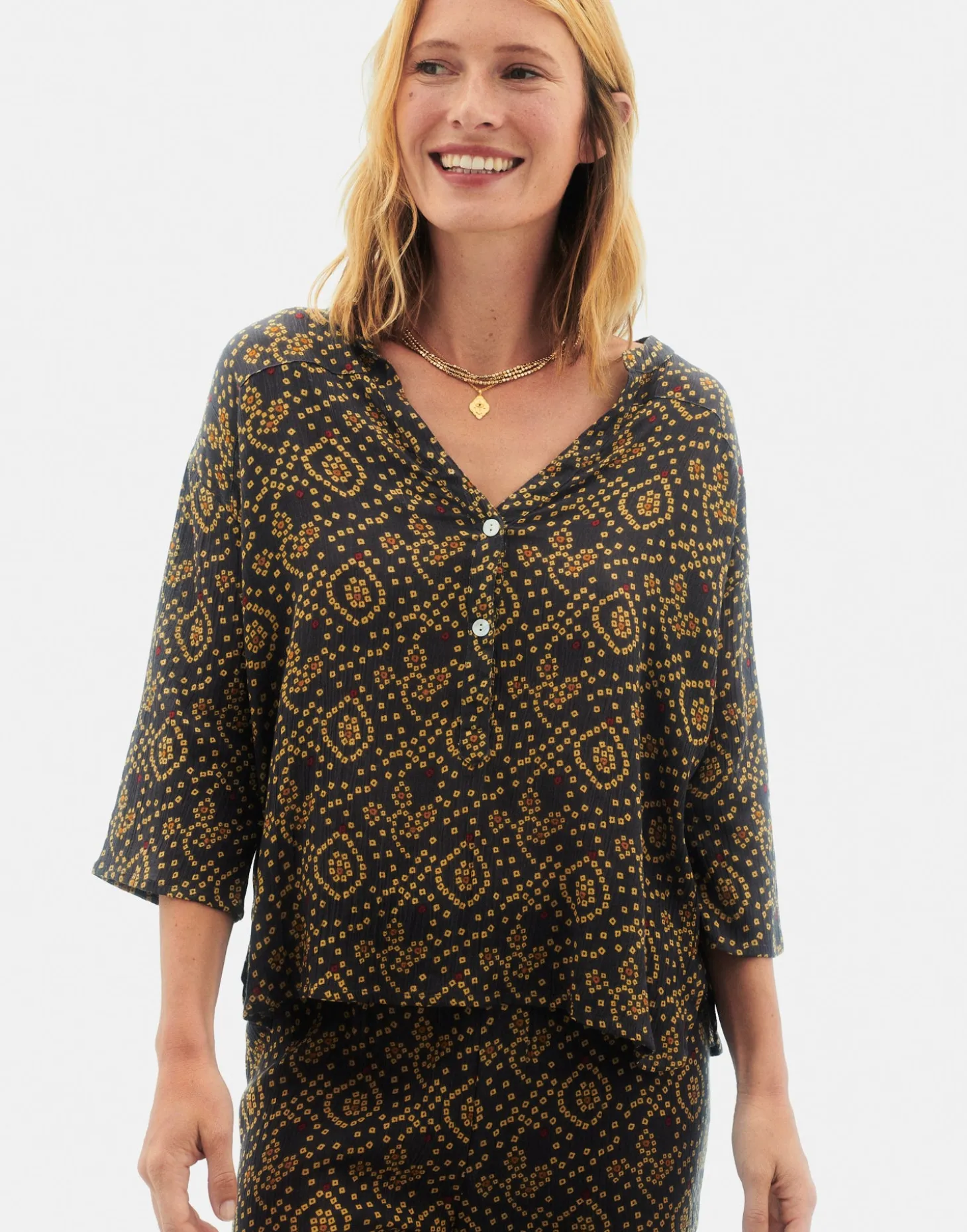 Natura Selection Camisas Y Blusas>Camisa Bandani