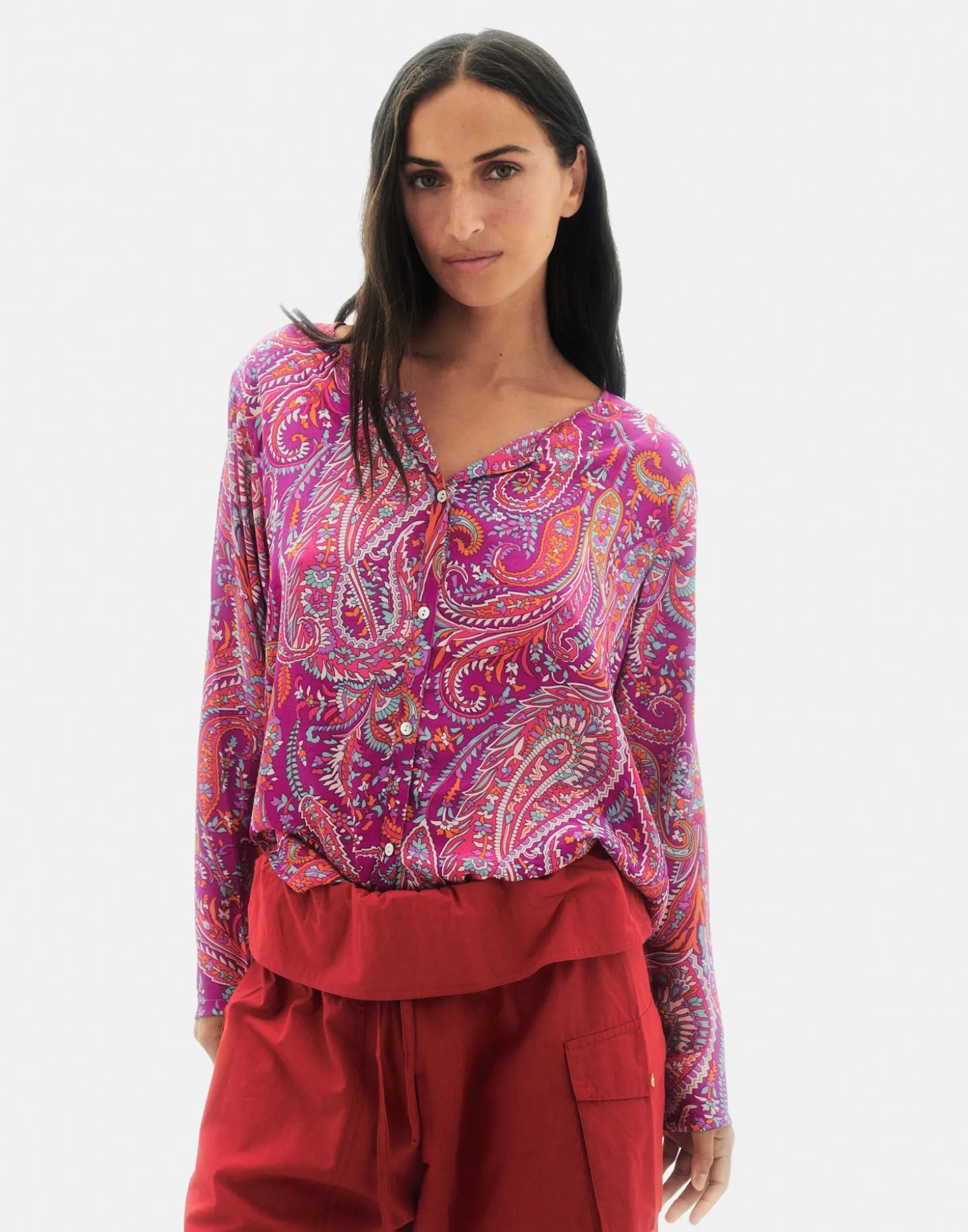 Natura Selection Camisas Y Blusas>Camisa Paisley