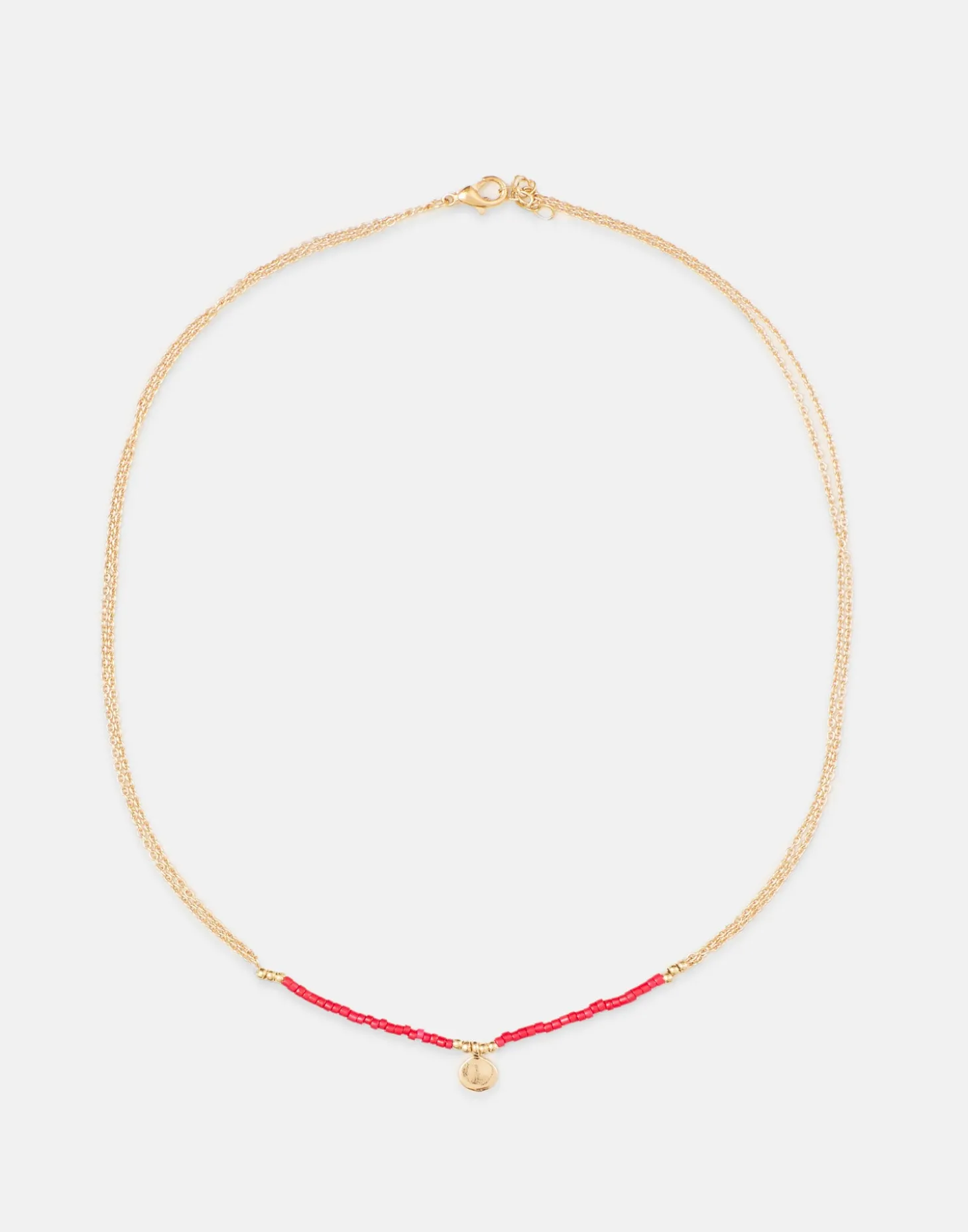 Natura Selection Bisutería>Collar Oro Beads Minicharm