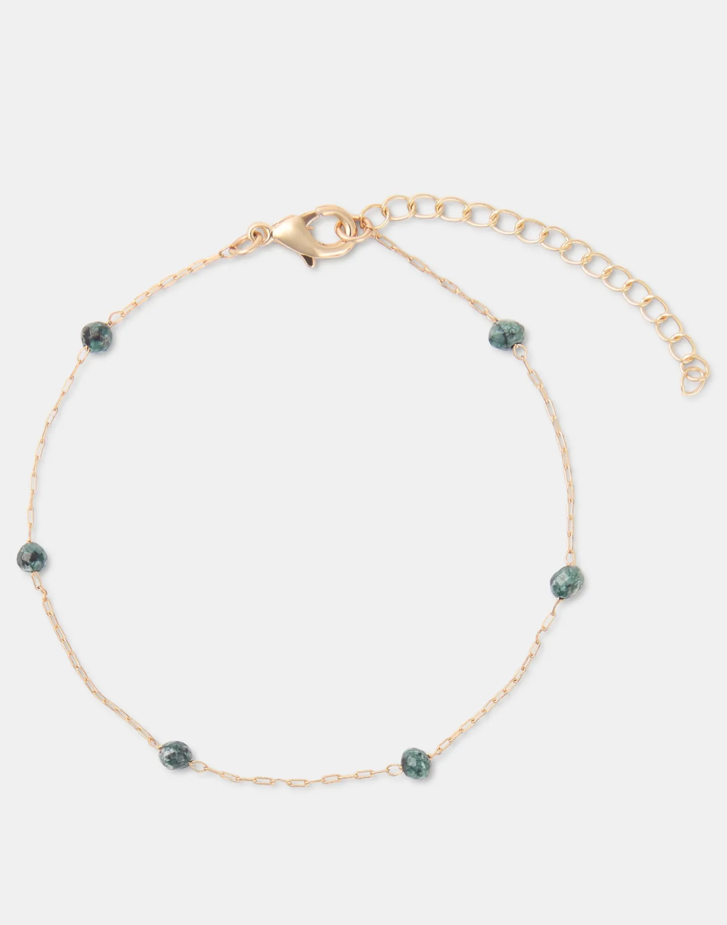 Natura Selection Bisutería>Pulsera Dorada Piedra Color