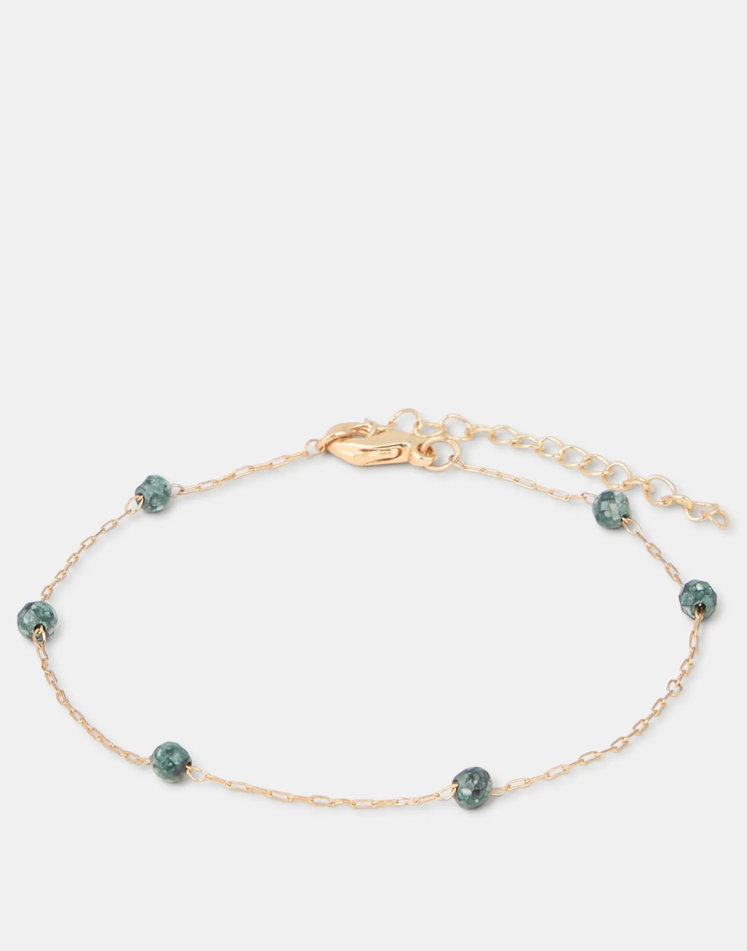 Natura Selection Bisutería>Pulsera Dorada Piedra Color