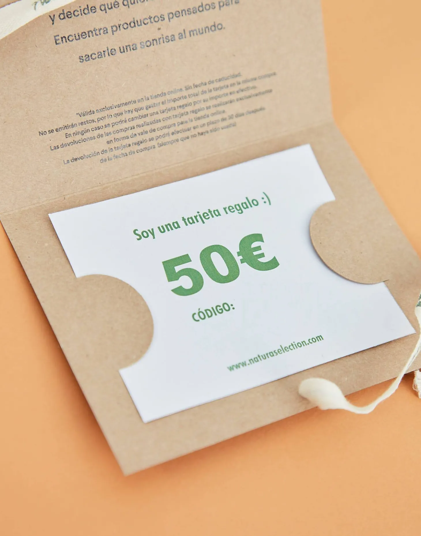 Natura Selection Tarjetas Regalo>Tarjeta Regalo 50€ Impresa